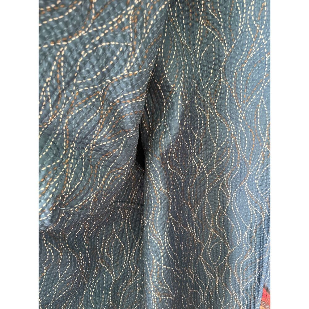 Vintage Kantha Stitched Patchwork Jacket Boho Art… - image 6